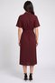 Women Plain Shirt Dress, Maroon - 4