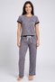Women 2 Pcs Allover Print Top And Bottom Pajama Set, Multicolor
