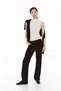 Stand-collar jersey top - 3