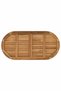 Placă de masă Oval Lemn solid de tec - 5
