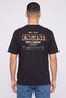 Men Crew Neck Brand Logo Short Sleeve T-Shirt, Black - 4
