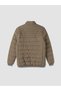 Brown Regular Fit Stand Collar Men's Puffer Jacket - 6