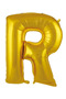 Premium Event Celebration R- Harf 16 Inch Gold Color Balloon 36 cm - 2