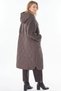 Hooded Anorak Coat Brown - 4