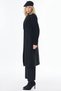 Knitted Detailed Wool Coat Black - 3
