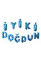Delux Series Event Mevlüt Surprise Happy Birthday Foil Balloon Blue - 2