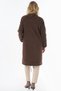 Fur Collar Coat Dark Brown - 5