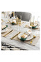 Faux Linen Placemats, Rectangular Heat Resistant Table Mats, Up to 230℃, Machine Washable Non-Slip Fabric Placemat for Home Banquet Table Deco - 3