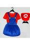 Mario Costume Luigi Costume Set, Luigi Costume, Bros Cosplay Costume, Boys, Girls Outfit for Carnival, Fancy Dress Costumes - 5