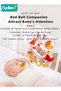 Baby Safety Car Seat Mirror for Rear With 2 Pacifiers, Infant Activity hanging toy for Stroller, Crib And Tummy time, Automotive Interior, Clear View, Shatterproof, Fully Assembled, 360 Degree Adjusta - 4