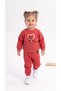 Heart Bat Sleeve Baby Girl Set - 3