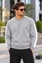 Men's Striped Detail Crewneck Sweatshirt