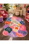 Auraplus Colorful Abstract Scribble Pattern Woven Base Decorative Carpet Auraplus150