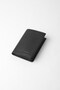 Genuine Leather Vertical Slim Men's Wallet Black/Parliament - 13710 - 2