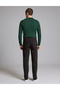 Dark Brown Slim Tailored Canvas Trousers 50331202-Vr084 - 5