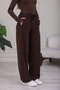 Women's Winter Wide Leg Pants High Waist Relaxed Fit - 4