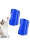 2 Pack Self Grooming Wall Brush for Cats and Dogs,Massage Comb with Catnip for Long and Short Fur,Blue