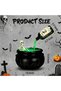 Halloween Witch Cauldron Smoke Decoration, Floating Pouring Potion Bottle Skeleton Figurine, Mist Maker Light Tabletop Party Scene Decoration - 2