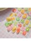 5D Embossed Colorful Fruit Nail Stickers,Self-Adhesive Lemon and Orange Holographic Decals,1 Set