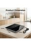 Single Induction Cooker 2000W, Electric Induction Cooktop with Smart Touch Control, 10 Power Levels, Adjustable Heat, Safety Shut-Off, Voltage Protection, AF2000ICSB - 2