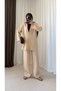 Waffle Tie-Dye Kimono Set - Hpm -Beige