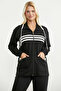 Full Zip Tunic Tracksuit Set - Black - 2