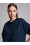 Navy Blue Oversize Sweatshirt 50333429-Vr033 - 3