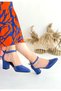 Mulen Blue Skin Heeled Shoes - 2