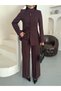 Stand-Up Collar Button-Detail Jacket and Pants Set - 2