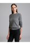 Gray Melange Regular Fit Sweater 50331420-Vr086 - 3