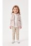 Three-Piece Girls' Set with Bowknot Vest
