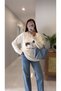 Lucky Ecru Dog Figured Knitwear - 4