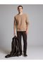 Camel Regular Fit 100% Cotton Crew Neck Sweatshirt 50331600-Vr015 - 4