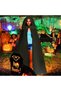 Halloween Women's Black Hooded Cape,Costume Black Long Veil Tulle Ghost Bride Costume,Holidays Costume Adult Cloak, Cosplay Sorceress Costume Witch Black Dress - 7