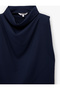 Boxy Fit High Neck Sleeveless Blouse - 8