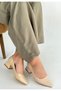 Meort Beige Patent Leather Heeled Shoes - 3