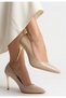 Kinser Beige Patent Leather Heeled Shoes