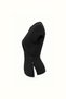Button Detail Asymmetrical Black Knitwear Blouse - 2
