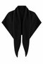 Black Premium Textured Triangle Shawl - 0610 - 2