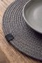 Dark Gray Knitted Straw Supla 32X32 cm - 4