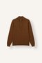 Standard Fit Regular Cut High Collar Half Zipper Basic Plain Knitwear Sweater A5184Ax26Au