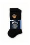 Cullen 3-Piece Black Long Cotton Jacquard Standard Fit Unisex Socks - 2