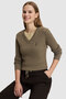Damen-Khaki-Basic-Pullover 50327575-VR027