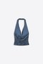 Drapeli pullu halter top - 2