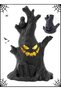 Halloween Tabletop Spooky Tree Stump Night Light, Crow & Tombstone Ghost Tree LED Lamp, Haunted House Decor, Multiple Pack Options - 2