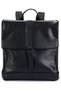 PU Laptop Backpack for 14-Inch Laptop, PU & 600D Polyester Work Backpack with Central Strap & Buckle Closure, Interior Organizer Pockets