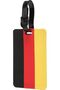 Germany Flag Rubber Luggage Tag, High-Visibility 3D Travel ID Tag with Flexible Weatherproof Build, Privacy Slot & Secure Attachment Loop