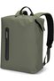 Matt PU Laptop Backpack for 15.6-Inch Laptop, PU & 600D Polyester Work Backpack with Front & Back Vertical Zip Pockets, Organizer Panel