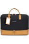 19.3-Inch Urban Weekender Bag, Recycled Polyester & PU Travel Bag with Separate Shoe Compartment, Trolley Sleeve, Front Zip Pocket, Shoulder Strap & Luggage Tag, Black