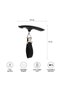 Digital Luggage Scale, 50 kg/110 lb Handheld Travel Weighing Scale with LCD Display, kg/lb Switching, Fabric Strap & Metal Hook, Silver - 5